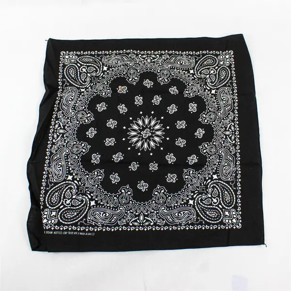 Hav-A-Hank Black Bandana RN 15187 100% Cotton 20"x 20"