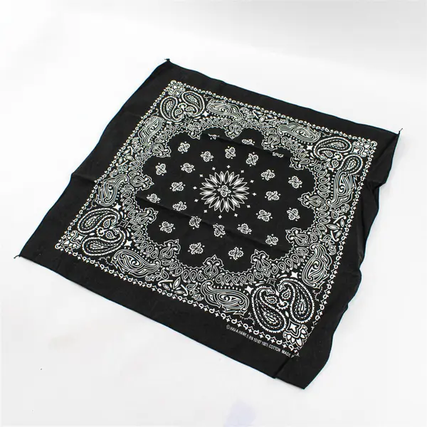 Hav-A-Hank Black Bandana RN 15187 100% Cotton 20"x 20"