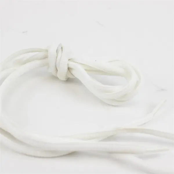 Lot of 5 Assorted Pairs Shoelaces White Gray 38-50in