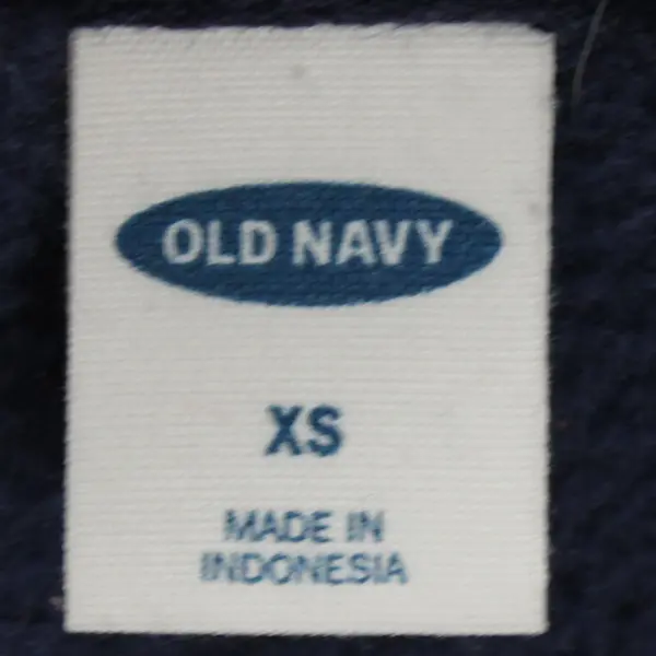Old Navy Snowflake Pattern Blue Hooded Fleece One-Piece Pajamas Youth XS