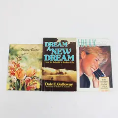 Lot of 3 Paperback Books Happy Easter Adult Bible Fellowship Dream a New Dream