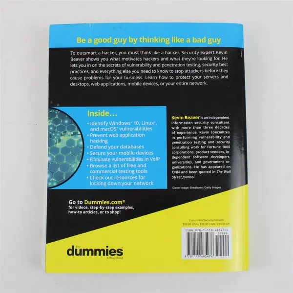Hacking For Dummies Kevin Beaver Paperback Good Pre-Owned Book