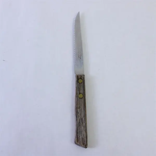 Lot of 4 Various Brands Rustic Handle Silverware 3 Knives + 1 Fork