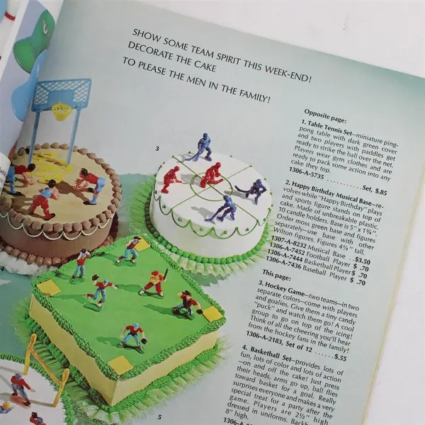 Cake & Food Decorating Year Book Wilton 1972 Paperback Magazine