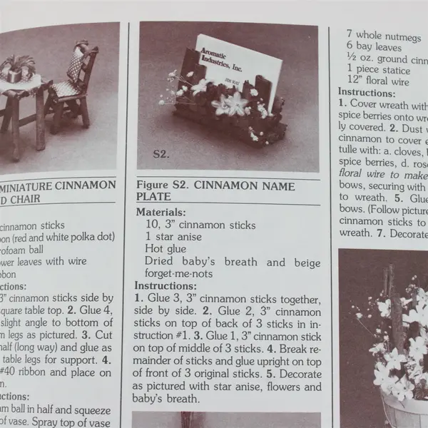 Creating With Cinnamon Paperback Craft Book Barbara Nelson Tina St. Amant