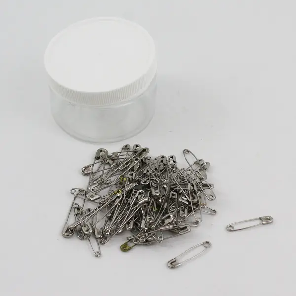 Lot of 2 Containers Safety Pins & T-Pins Sewing Supplies