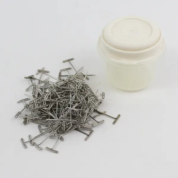 Lot of 2 Containers Safety Pins & T-Pins Sewing Supplies