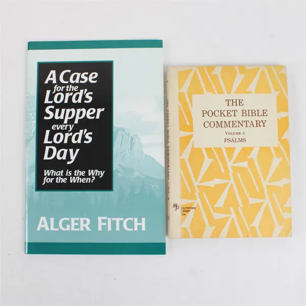 Lot of 2 Paperback Psalms Vol 4 & Alger Fitch Lord's Supper Every Lord's Day