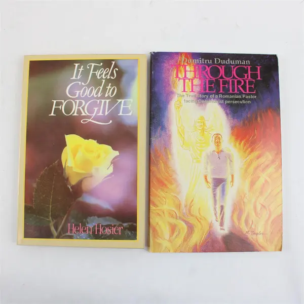 Lot of 2 Paperback Books Forgive Hosier Through the Fire Duduman