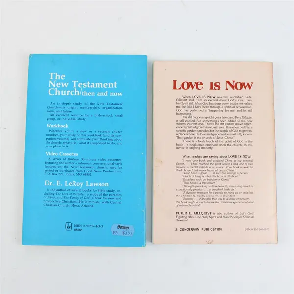 Lot 2 PB Love Is Now & New Testament Church Then and Now Gillquist Lawson