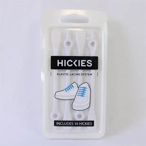 HICKIES Elastic Lacing System 14 Count No Tie Shoe Laces Open Package
