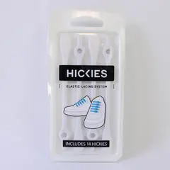 HICKIES Elastic Lacing System 14 Count No Tie Shoe Laces Open Package