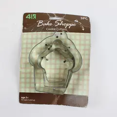 Sierra Pacific Crafts 4K Bake Shoppe 3-Piece Cookie Cutter Set
