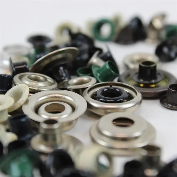 Lot of Heavy-Duty Metal Snap Fasteners Sewing Repair Craft Closures