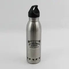 McMenamins Old St. Francis School H2Go Stainless Steel Silver Water Bottle 11"