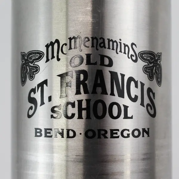 McMenamins Old St. Francis School H2Go Stainless Steel Silver Water Bottle 11"