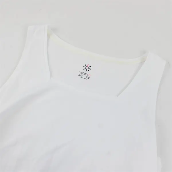 Isaac Mizrahi Live White Square Neck Tank Top Women's Plus Size 2X