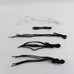 Lot of 5 Pairs Shoelaces 36in 34in 30in Black White Brown