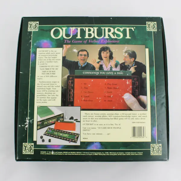 80s Vintage Outburst Game of Verbal Explosions Golden Hersch Board Game