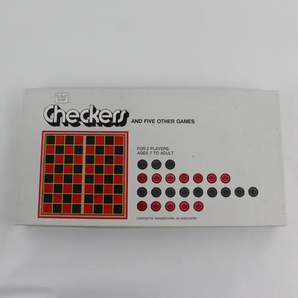 Vintage 1974 Checkers and Five Other Board Games By Whitman