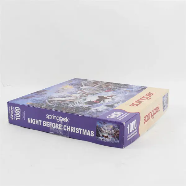 Springbok Night Before Christmas 1000 Pc Jigsaw Puzzle Nicky Boehme