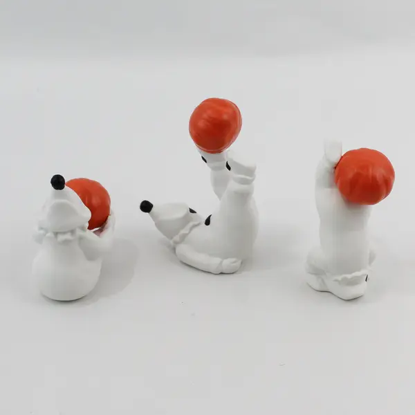 Lot of 3 Dept 56 Halloween Ceramic Jack-o-Lantern Figurines