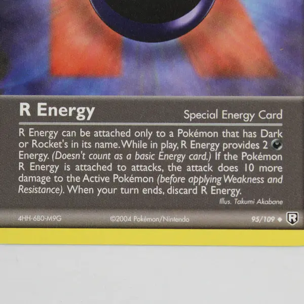 R Energy 95/109 - Team Rocket Returns NON Holo - LP Excellent