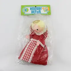 NOS Vintage 1960s PCCI Blonde Angel Tree Topper 7"