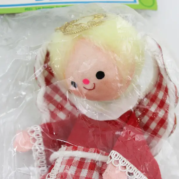 NOS Vintage 1960s PCCI Blonde Angel Tree Topper 7"