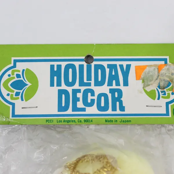 NOS Vintage 1960s PCCI Blonde Angel Tree Topper 7"