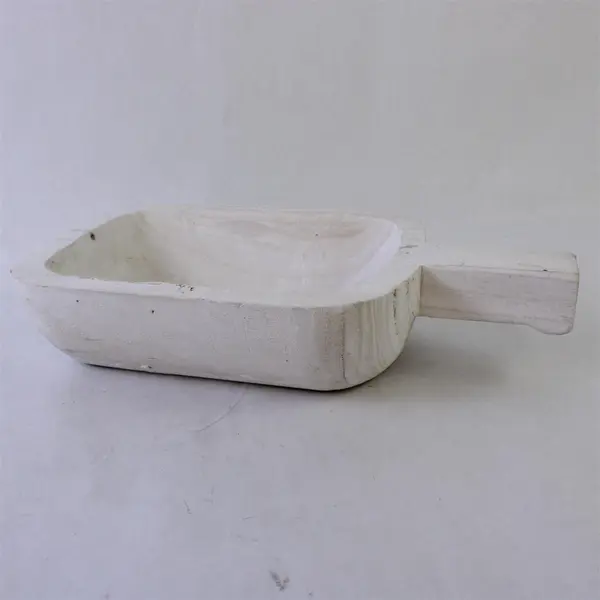 Santa Barbara Design Studio White Paulownia Wood Table Sugar Bowl