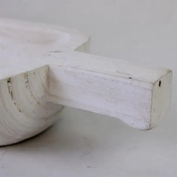 Santa Barbara Design Studio White Paulownia Wood Table Sugar Bowl
