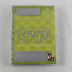 Joyce Meyer Ministries Developing Power Thoughts 4 CDs 2 DVDs Guide