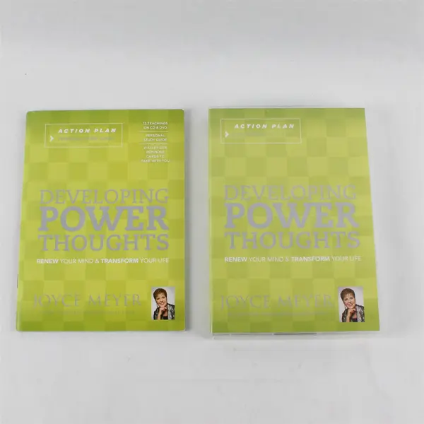 Joyce Meyer Ministries Developing Power Thoughts 4 CDs 2 DVDs Guide