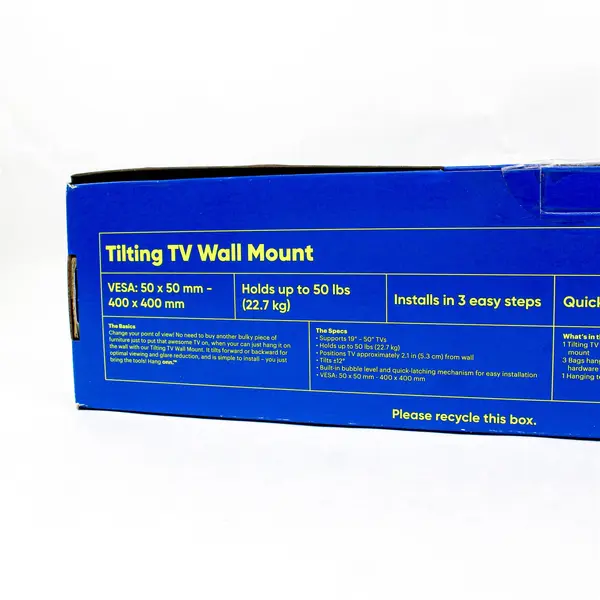 Onn Hang Onn TV Wall Mount 19-50in 50lb ±12° Tilt MPN 100027960