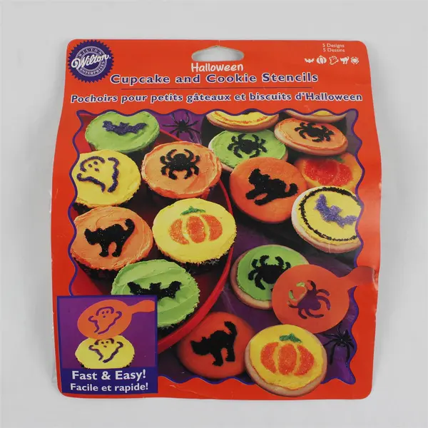 Vintage 2002 Wilton Halloween Cupcake and Cookie Stencils NEW
