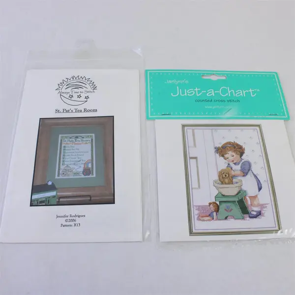 Lot of 7 Counted Cross Stitch Patterns Trilogy Sweetheart Tree Janlynn
