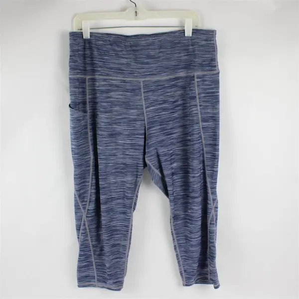 Blue and Gray Activewear Capri Leggings Women's Size 2XL