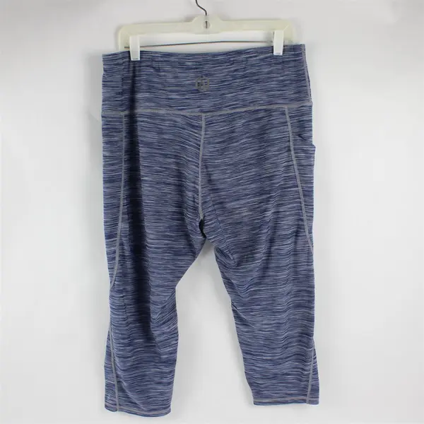 Blue and Gray Activewear Capri Leggings Women's Size 2XL
