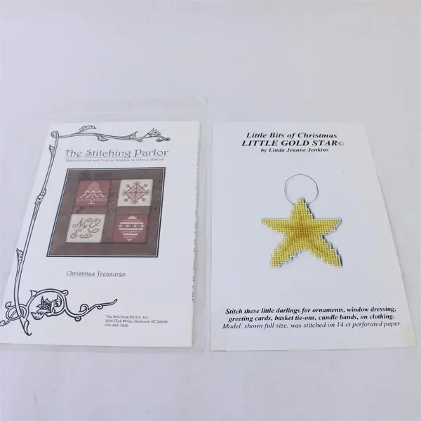 Lot of 7 Mixed Counted Cross Stitch Patterns Christmas Summer Tree Sports