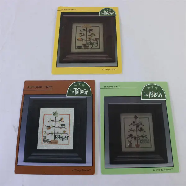 Lot 7 Cross Stitch Patterns Trilogy Sisters Best Friends Twisted Threads
