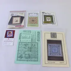 Mixed Brand Lot 6 Counted Cross Stitch Patterns Heart in Hand Prairie Schooler