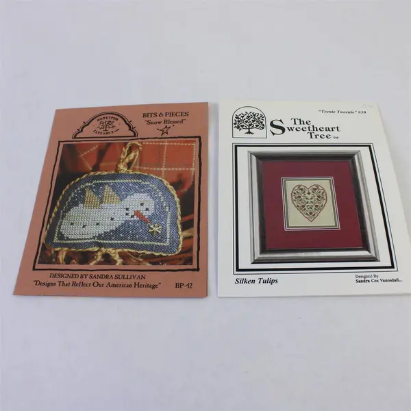 Lot 7 Counted Cross Stitch Patterns Prairie Schooler Sweetheart Tree