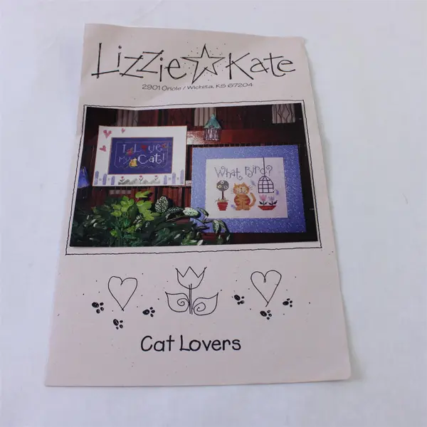 Lot of 6 Counted Cross Stitch Patterns Lizzie & Kate Little River Designs