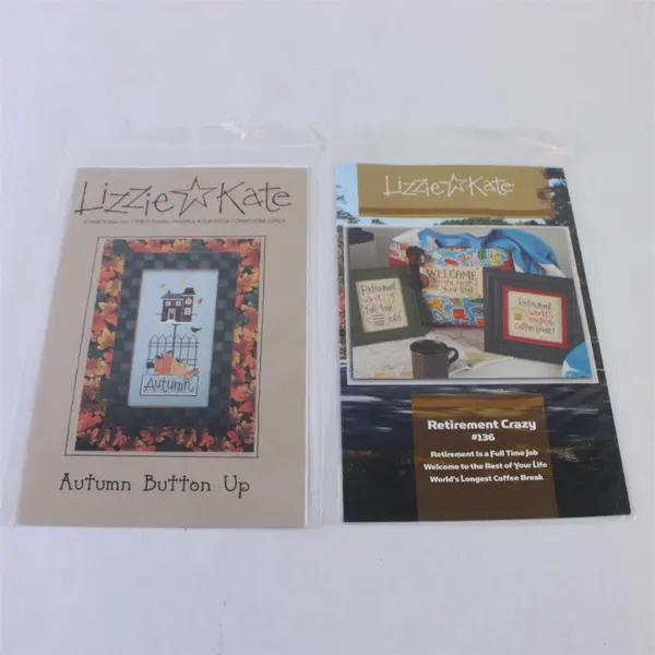 Lot of 6 Counted Cross Stitch Patterns Lizzie & Kate Little River Designs