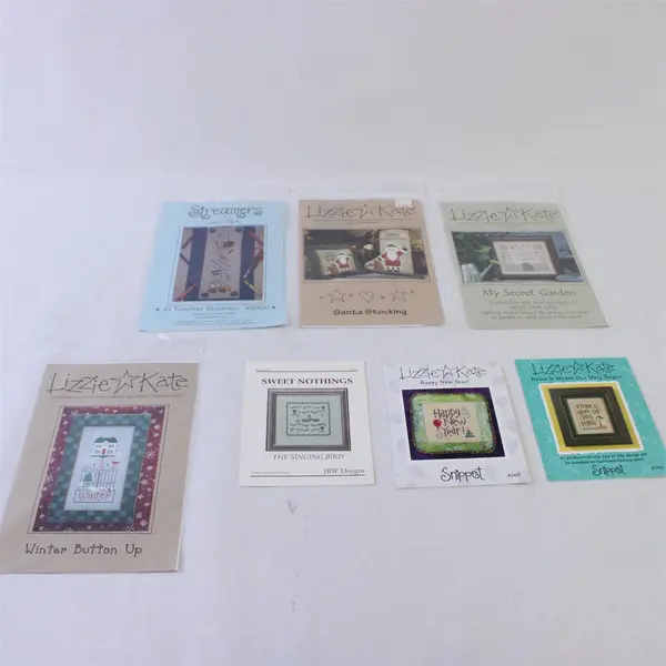Lot of 7 Counted Cross Stitch Patterns JBW Designs Lizzie Kate Little River