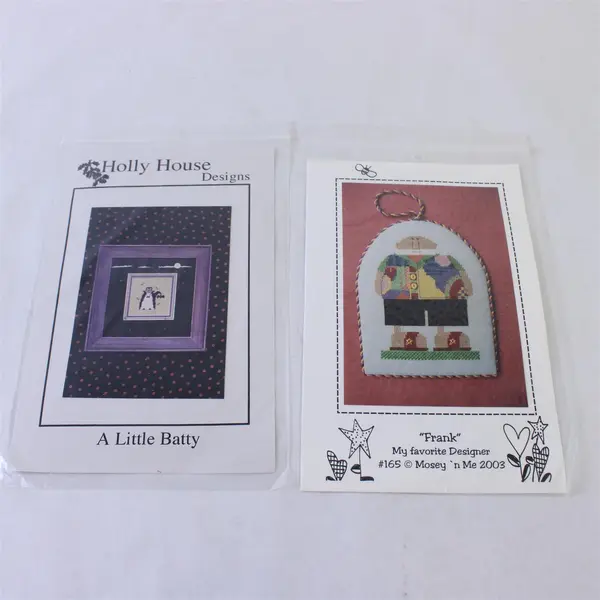 Lot of 8 Mixed Brand Counted Cross Stitch Patterns JBW Holly House Primrose