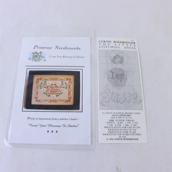 Lot of 8 Mixed Brand Counted Cross Stitch Patterns JBW Holly House Primrose