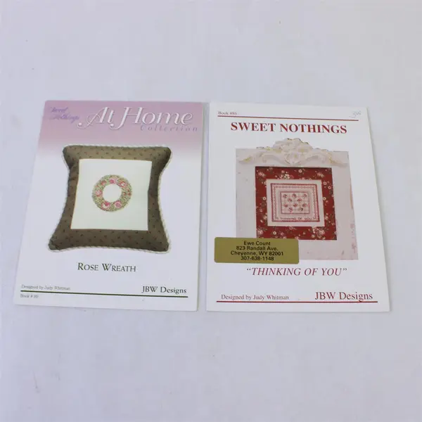 Lot of 8 Mixed Brand Counted Cross Stitch Patterns JBW Holly House Primrose