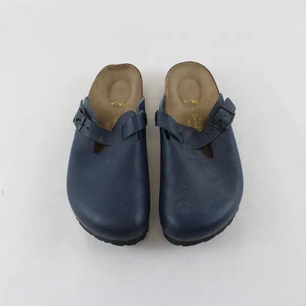 Birkenstock Navy Blue Boston Pro Sandals Shoes Womens Size 6.5